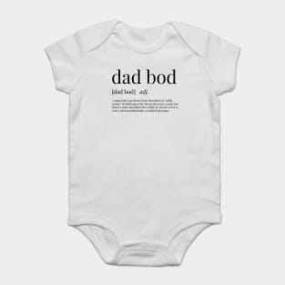 Dad Bod Definition Baby Bodysuit